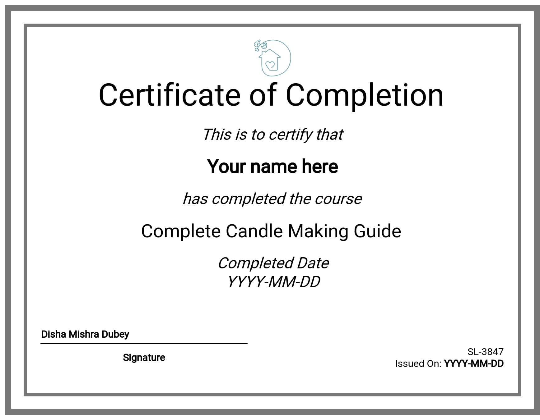 Course Certificate